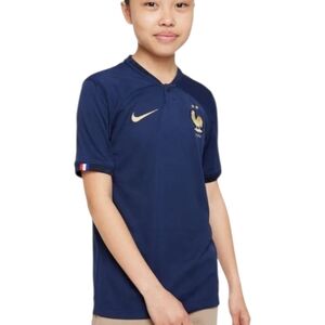 France 2022/23 Stadium Home Kids' Nike Dri-Fit Soccer Jersey